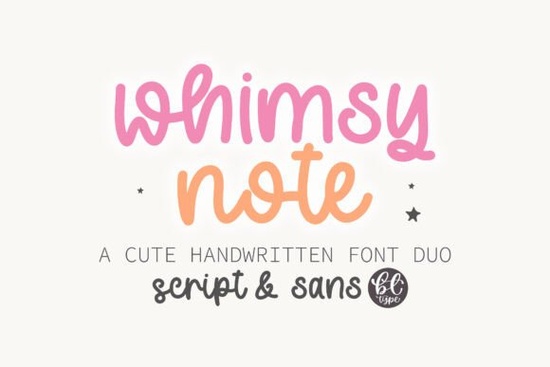 Whimsy Note Font